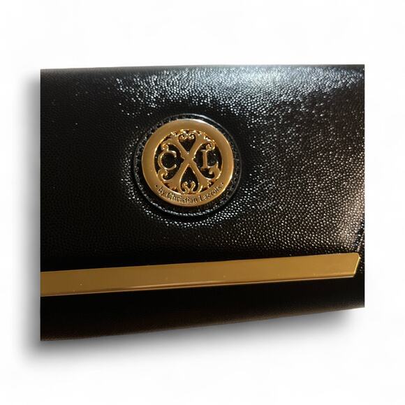 CXL BY Christian Lacroix Clutch Chain Purse Bag Black - Picture 2 of 8